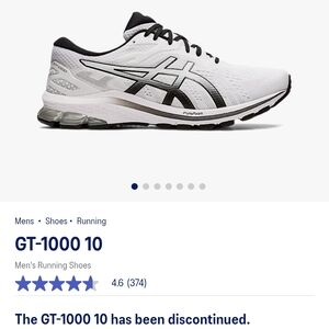 ASICS GT-1000 10 Men's Running Shoes Size 9.5